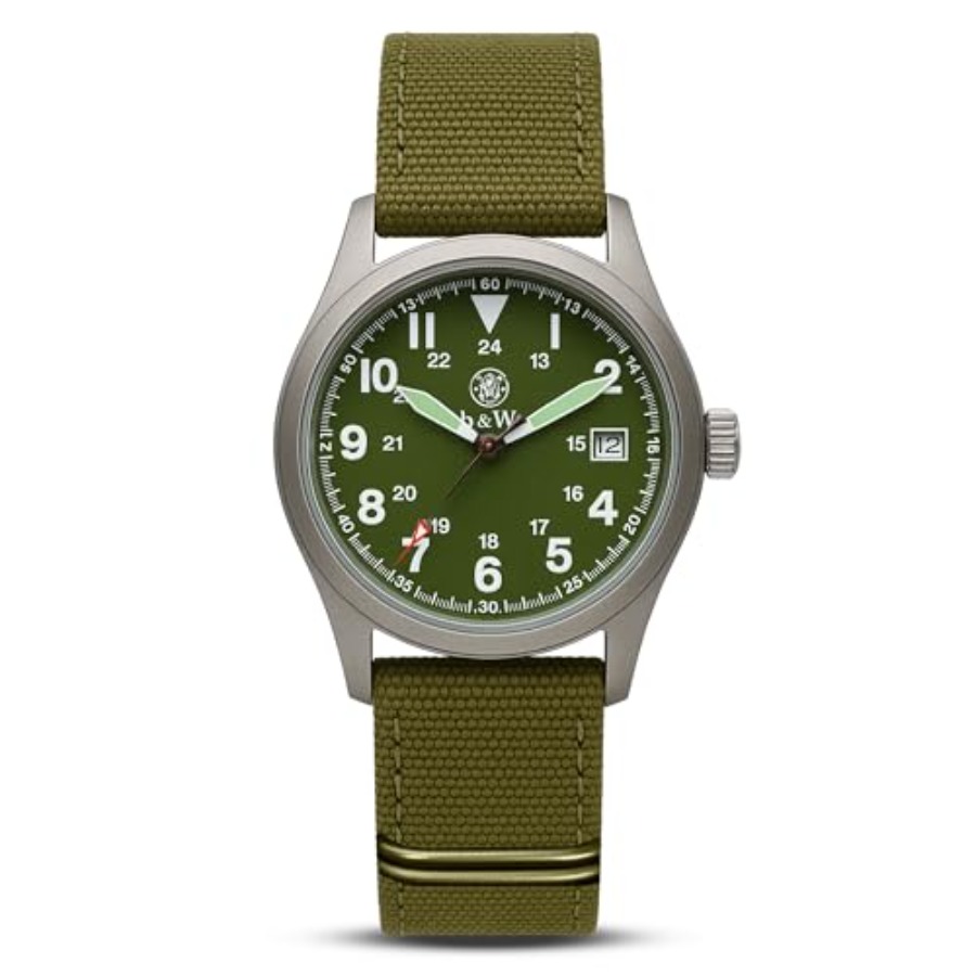 Men's Military Watch, 3 Interc – обзор и цена Canvas Strap Watch