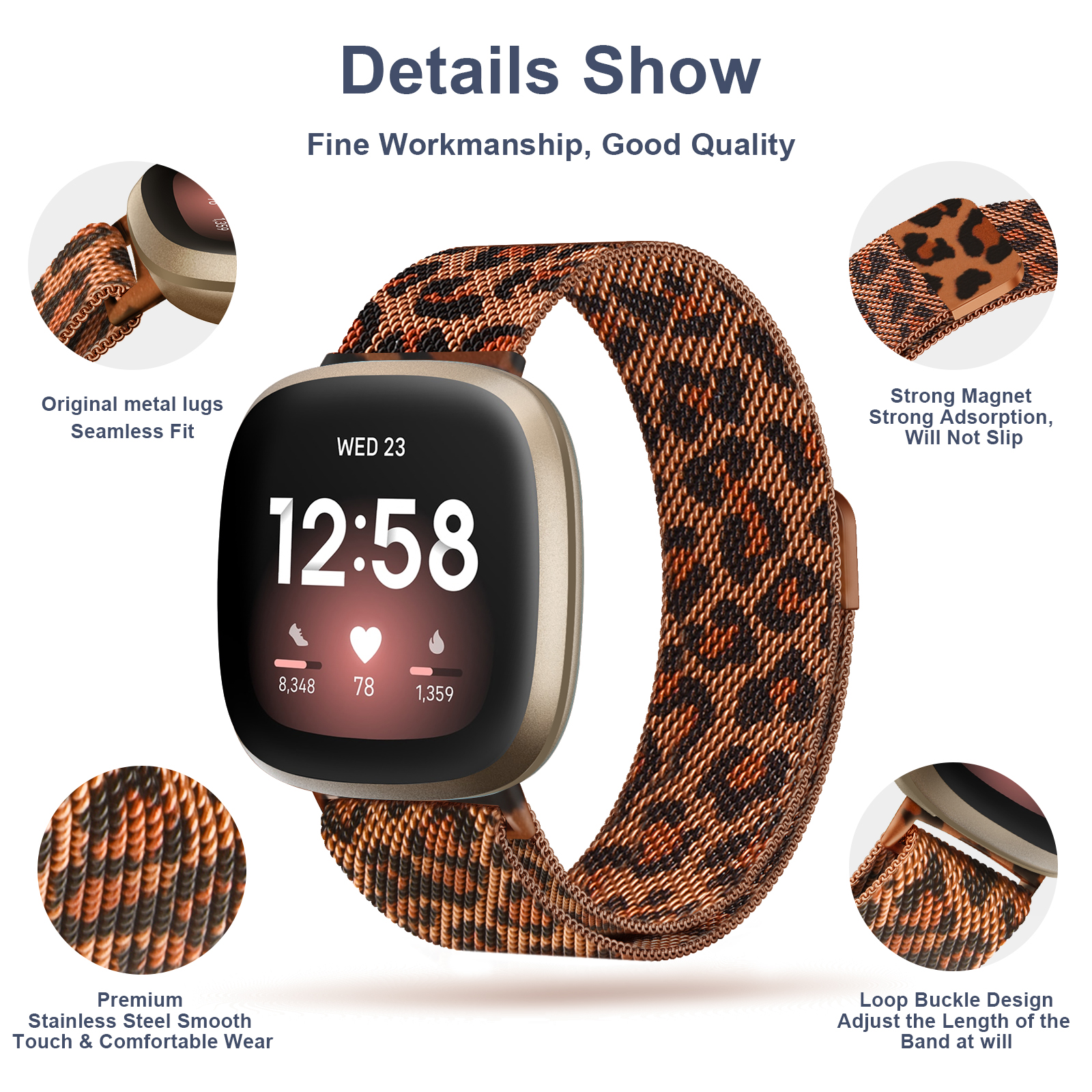 Mental Magnetic Strap for Fitb – обзор и цена Milanese Loop Magnetic