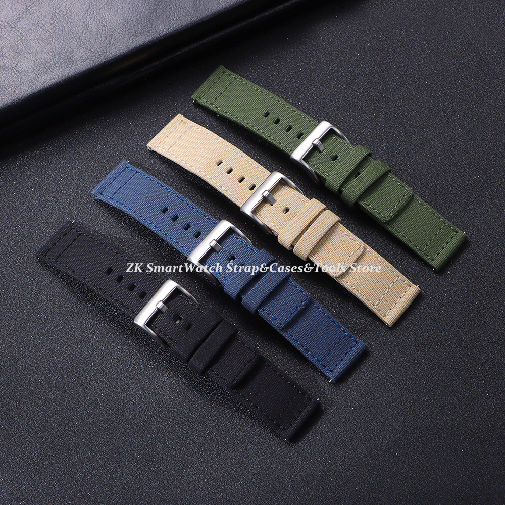 Nylon Watch Strap 20mm 22mm fo – обзор и цена Canvas Strap Watch