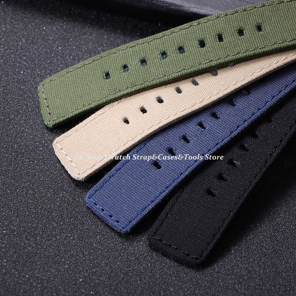 Nylon Watch Strap 20mm 22mm fo – обзор и цена Canvas Strap Watch