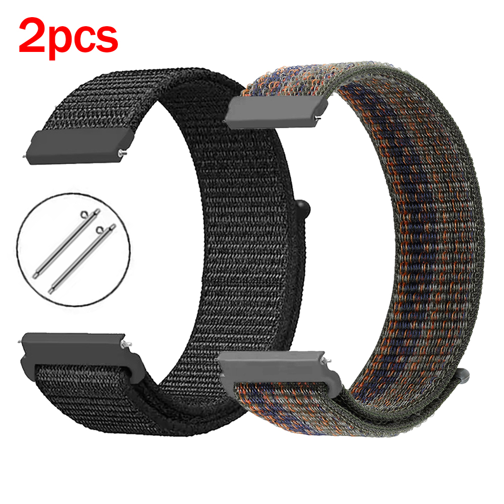 2Pcs 22mm Nylon Sport Strap Fo – обзор и цена Sport Loop Velcro