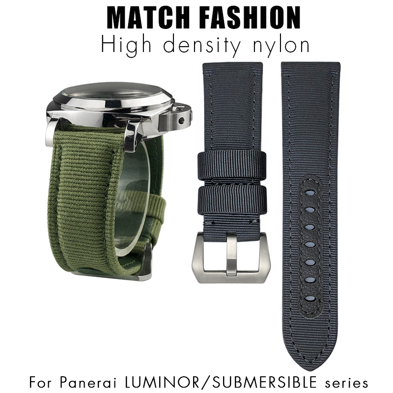 for Panerai 24mm New Nylon Wat – обзор и цена Canvas Strap Watch