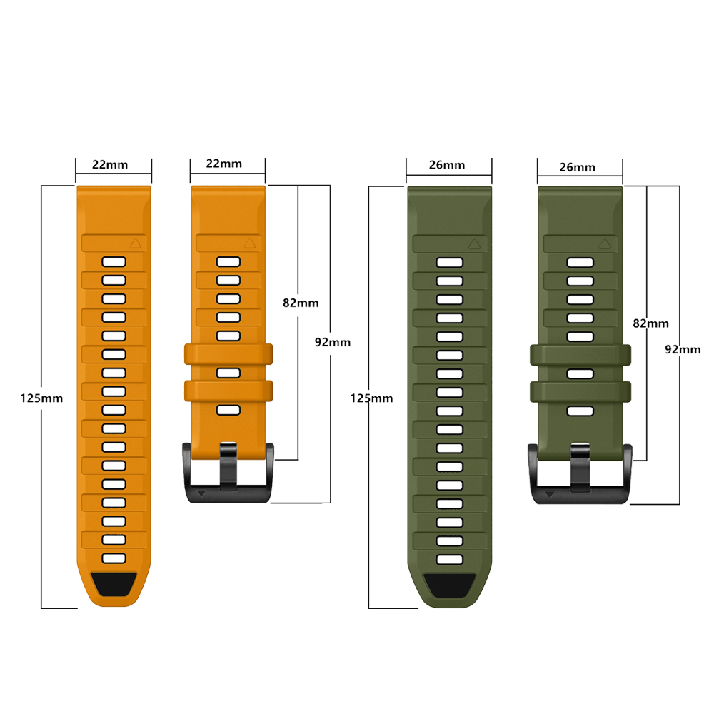 Fenix E 47mm Official QuickFit – обзор и цена Silicone Watch Band 22Mm