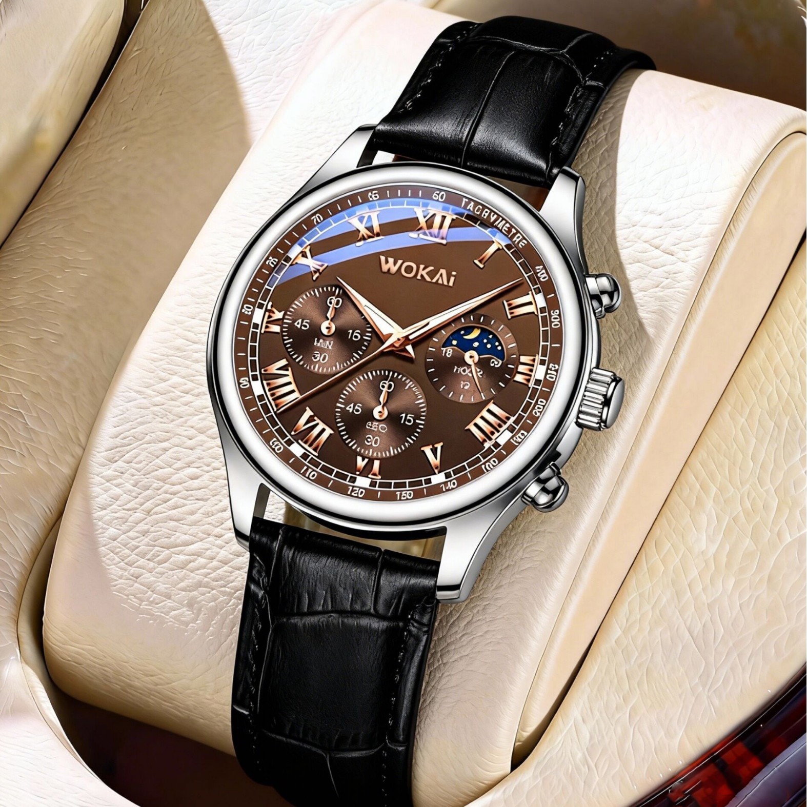 Luxury Men Business Watches Fa – обзор и цена Leather Watch Band Men