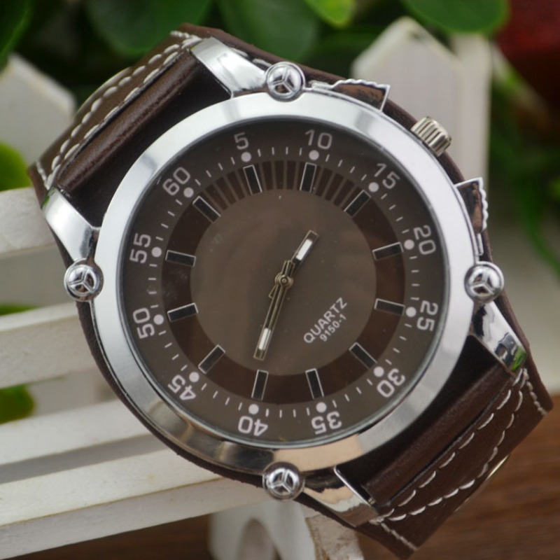 Fashion Brand Luxury Wristwatc – обзор и цена Leather Watch Band Men