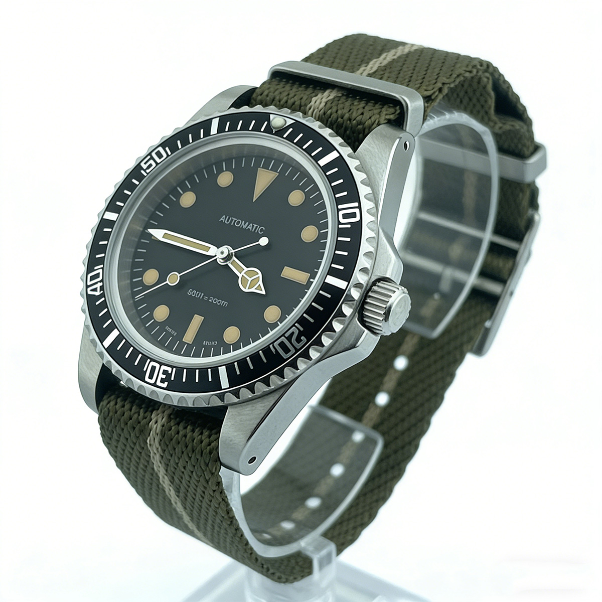 39.5mm Diver Retro watch sapph – обзор и цена Tropic Strap Vintage