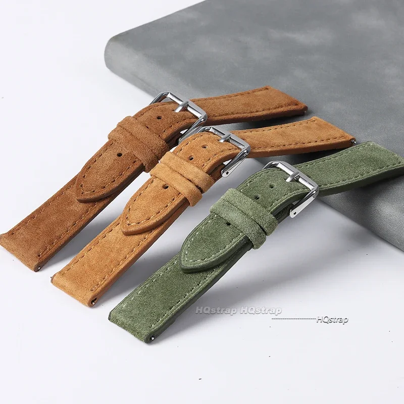 Suede Genuine Leather Watchban – обзор и цена Suede Strap Watch