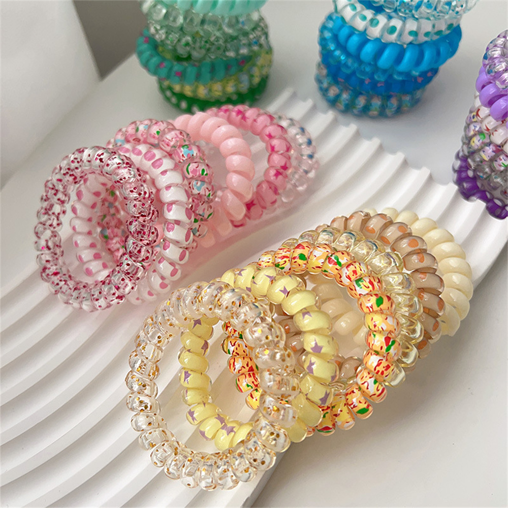 6pcs Sweet Cute Colorful Spira – обзор и цена Silicone Band Women