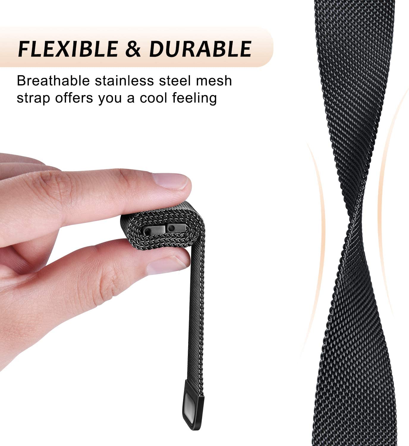 Milanese Loop strap for Fitbit – обзор и цена Milanese Loop Magnetic