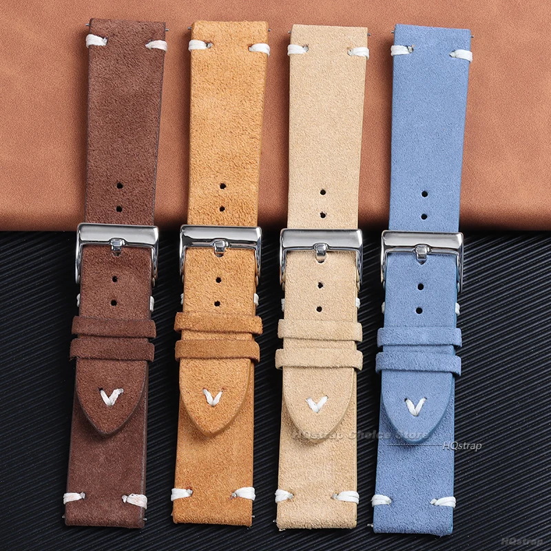 18mm 20mm 22mm High Quality Su – обзор и цена Suede Strap Watch