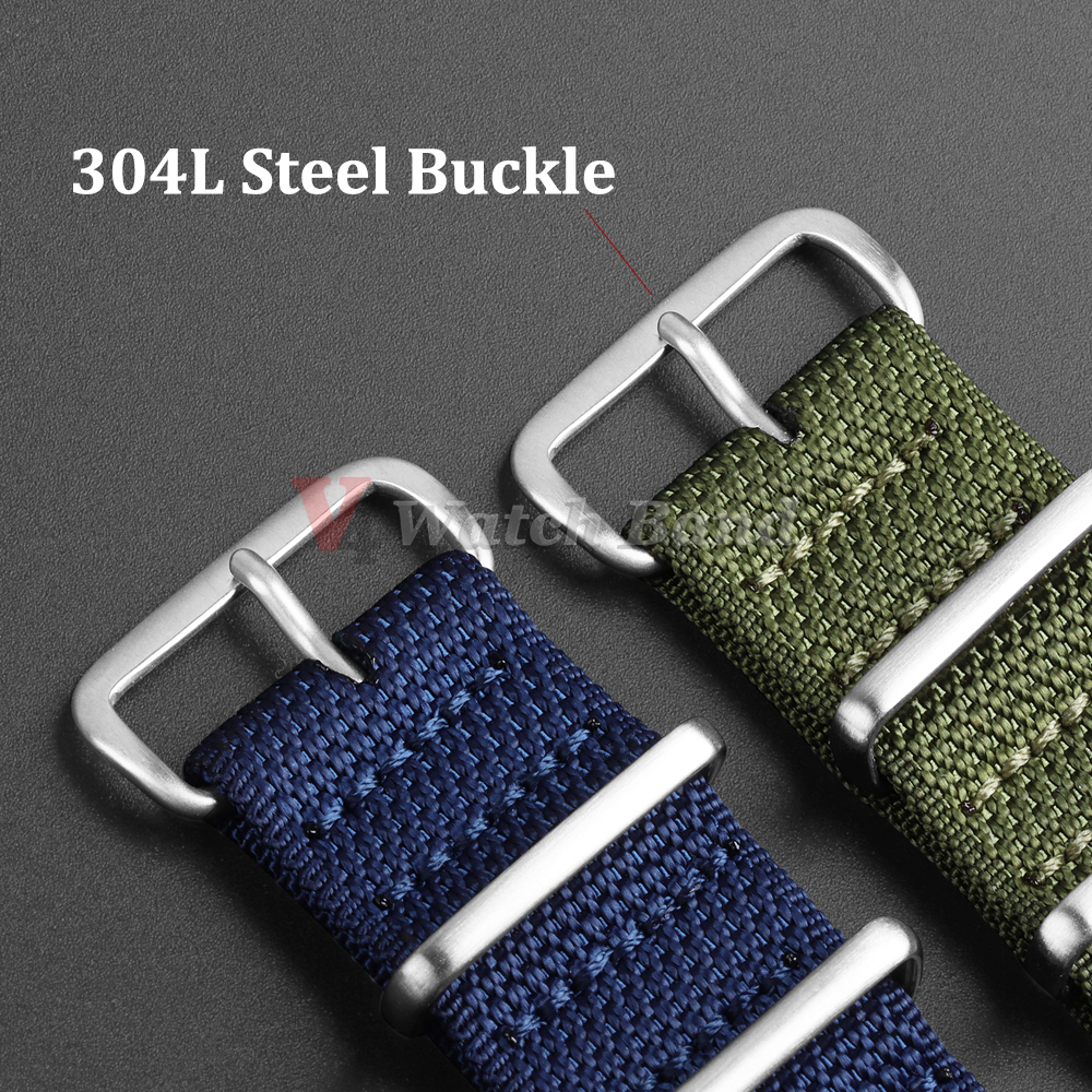 Dense Nylon Strap 20mm 22mm Wo – обзор и цена Perlon Strap Woven